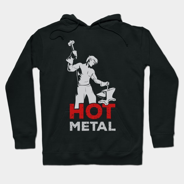 BlackSmith Hooby  Blaksmiting Forge Gift Hoodie by GrafiqueDynasty